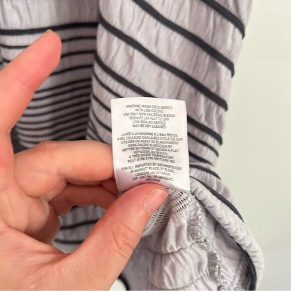 Anthropologie Deletta Striped Tank Top Purple Size S - Picture 9 of 9